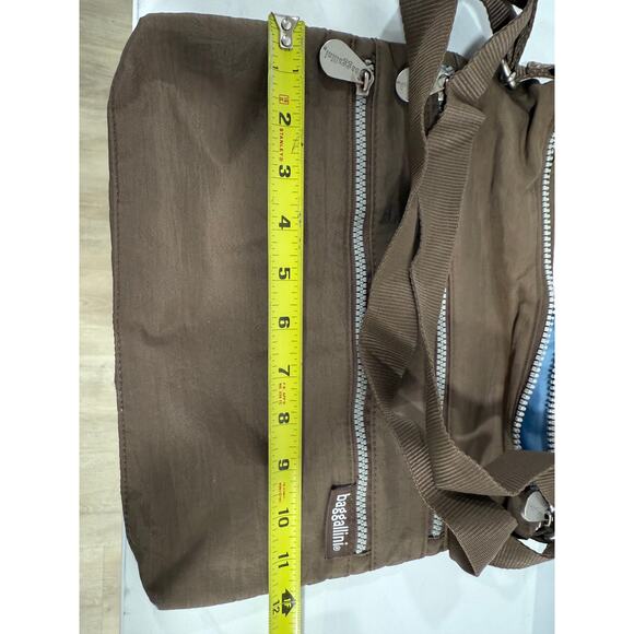 Baggallini Brown Travel Crossbody Bag, Lightweight Organizer, Minimalist Core - Picture 4 of 9